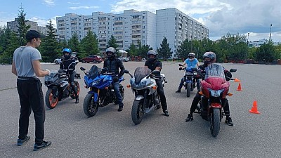 Выездные тренировки на мотоцикле у заказчика