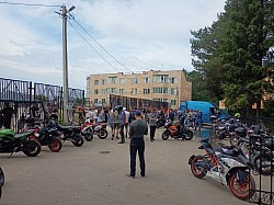Соревнования по спортивной мотоджимхане совхоз Боровское калужской области известная в народе как 